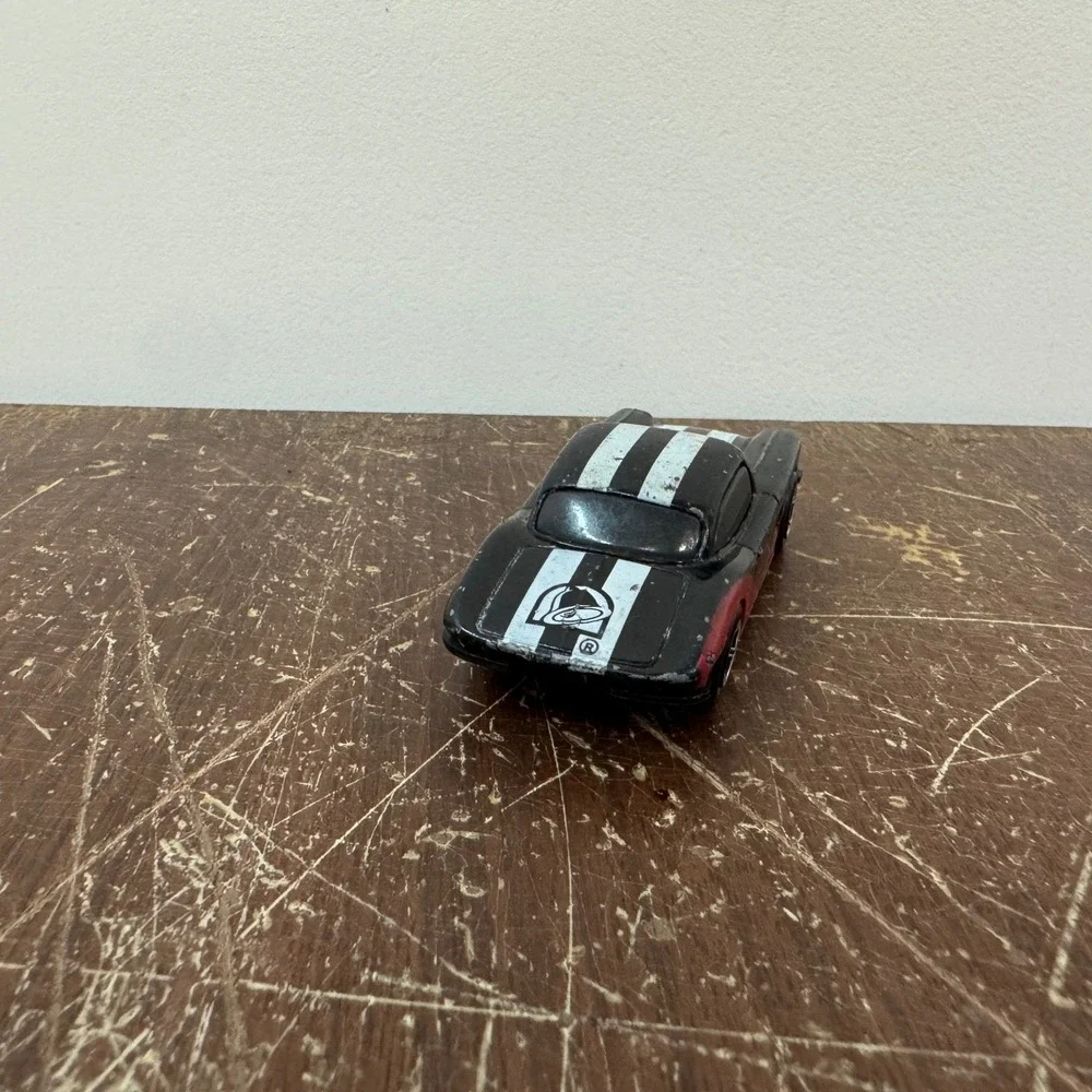 Matchbox 1998 62 Corvette Diecast Car Black Red White‎ Taco Bell Vintage Toy